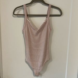 Privacy Please Striped Bodysuit